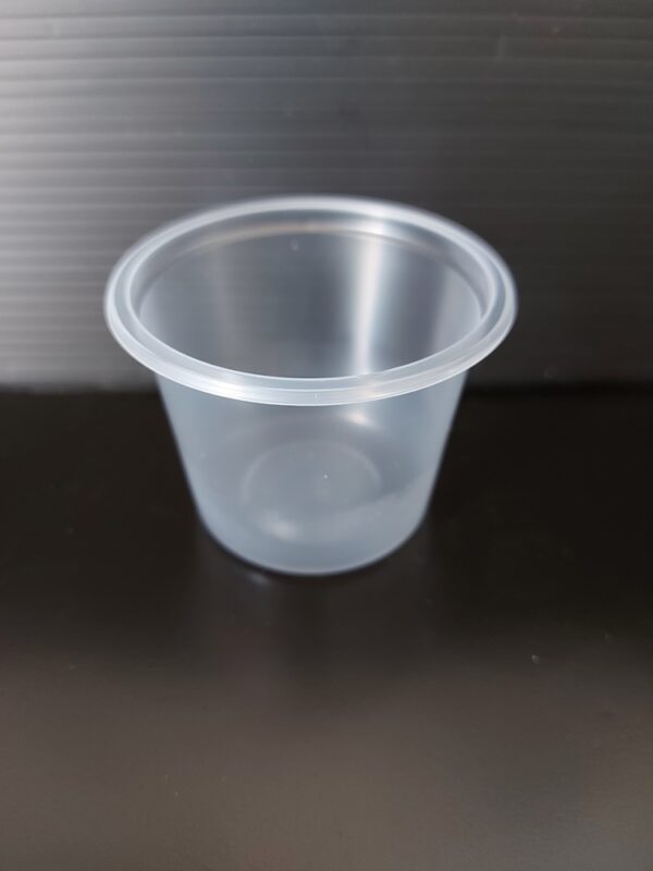 Plastový kelímek PP na dresing kulatý 100 ml, transparentní